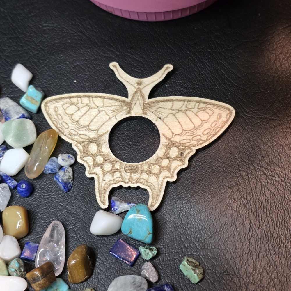 Moth Crystal Sphere Stand